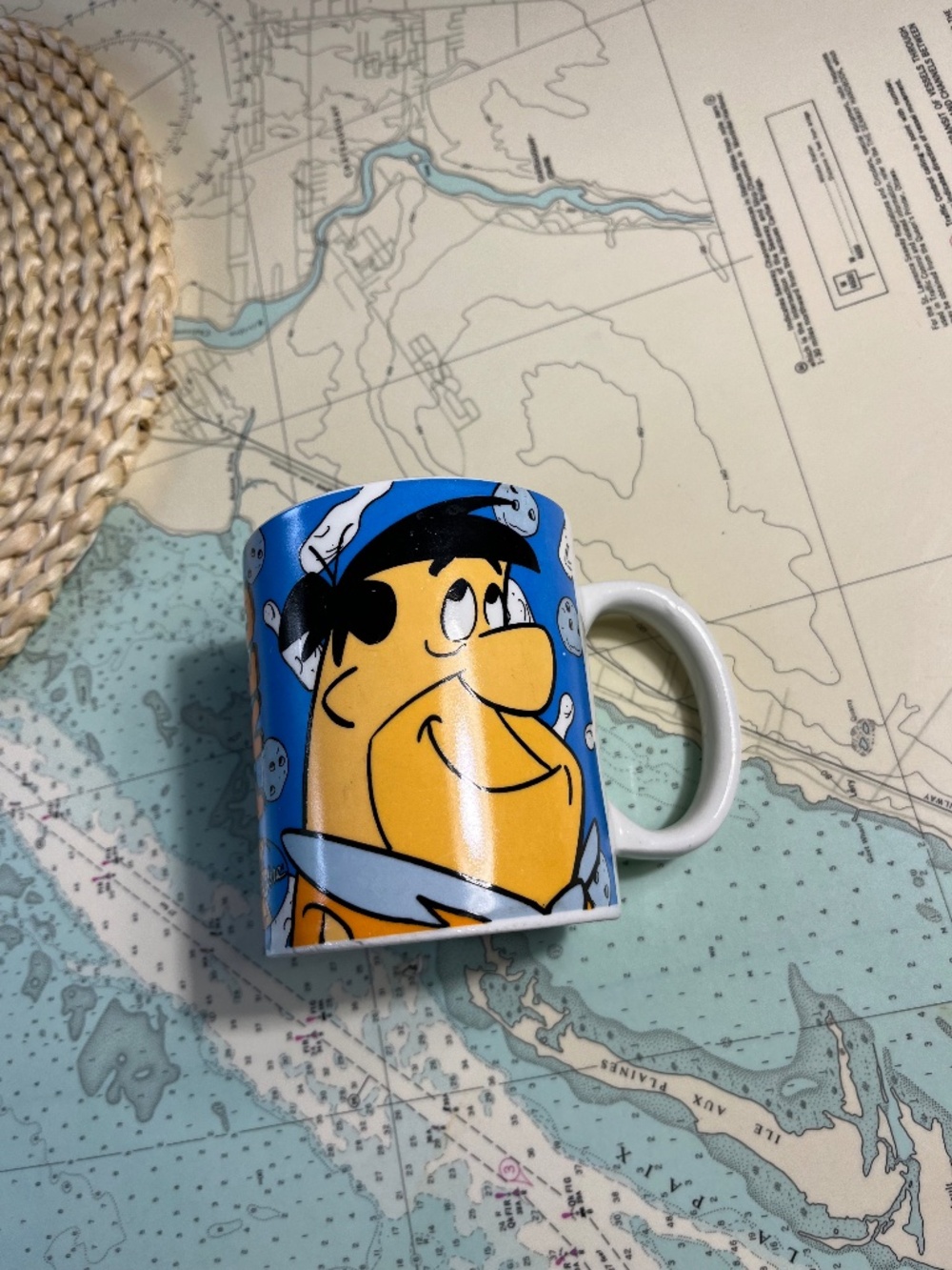 Vintage 1993 Fred Flintstone Hanna-Barbera Ceramic Mug